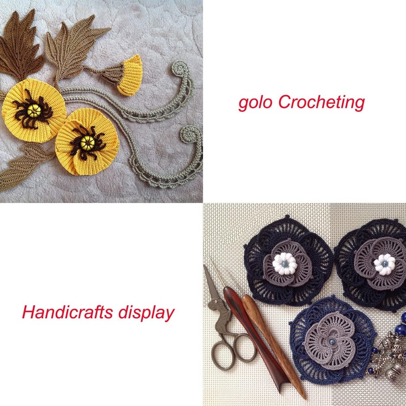 Golo Crochet Thread Size 3 Yarn for Hand Knitting 3 Balls Crochet Yarn for Crocheting - Image 5